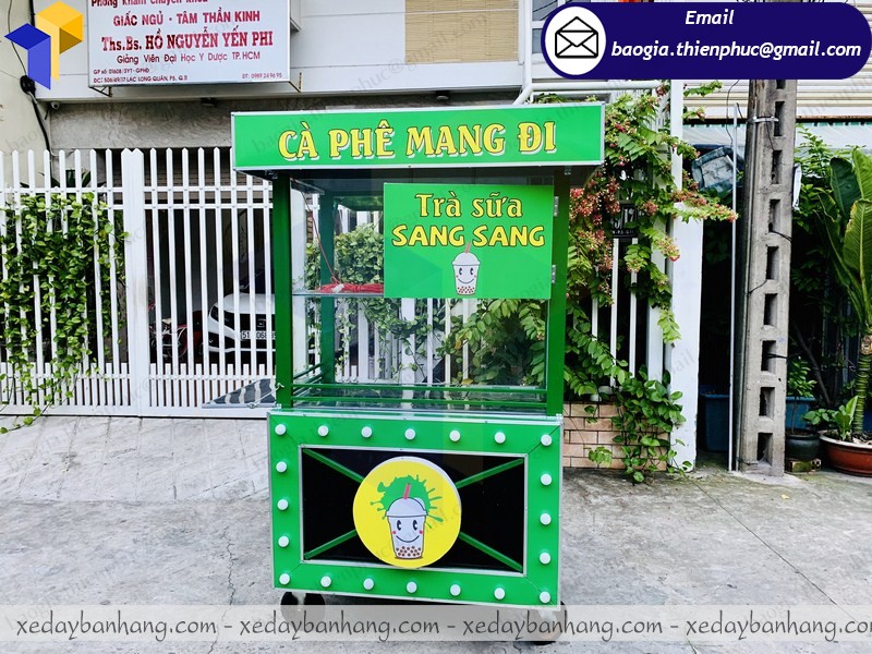 quầy bán cà phê bằng sắt