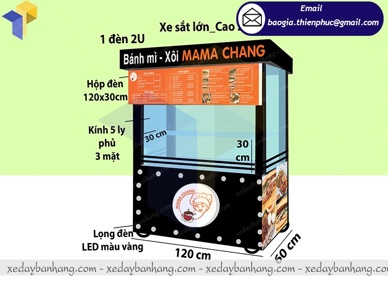 xe bán xôi giá rẻ