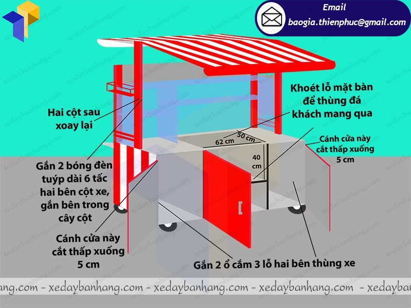 thiết kế tủ bán sinh tố