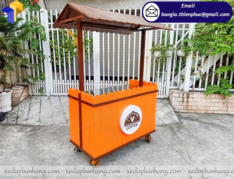 giá xe gỗ bán cafe lưu động