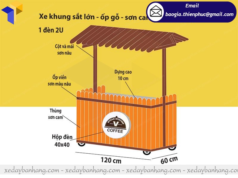 thiết kê tủ gỗ bán cafe