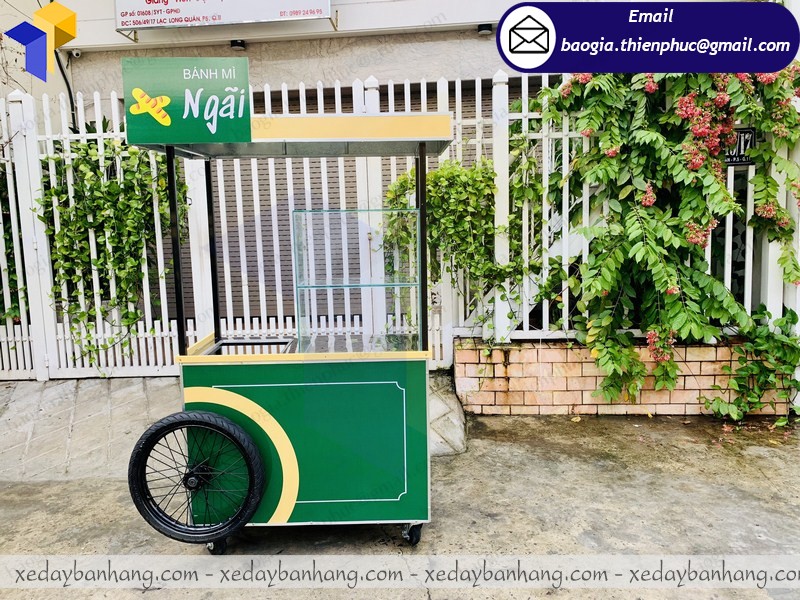 thiết kế xe bánh mì lưu động