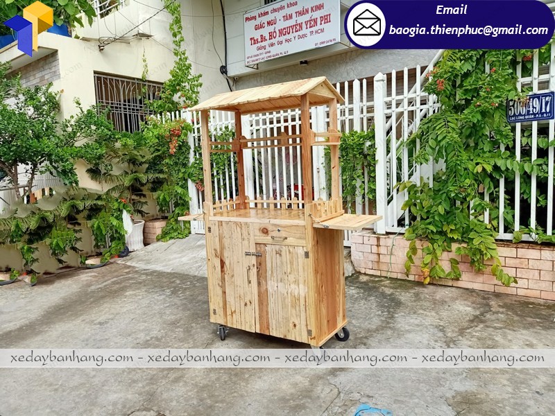 xe gỗ bán nước