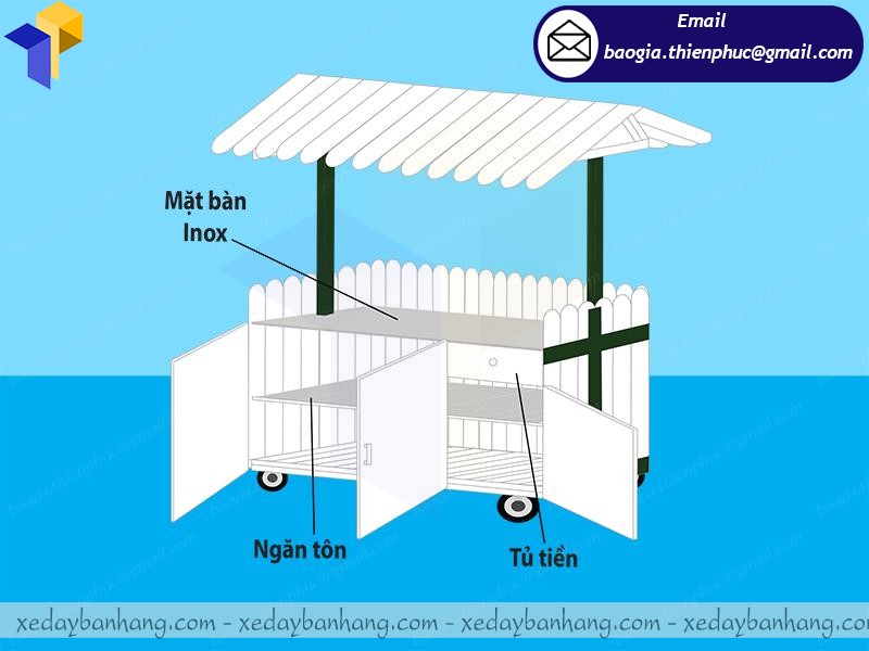 đóng quầy gỗ bán thức ăn nhanh
