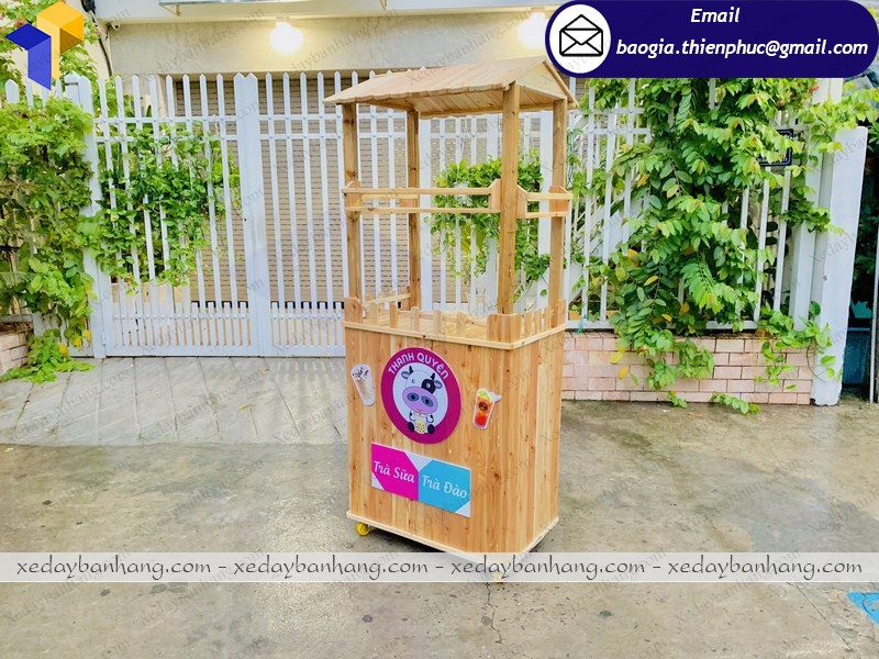 quầy tủ bán trà sữa