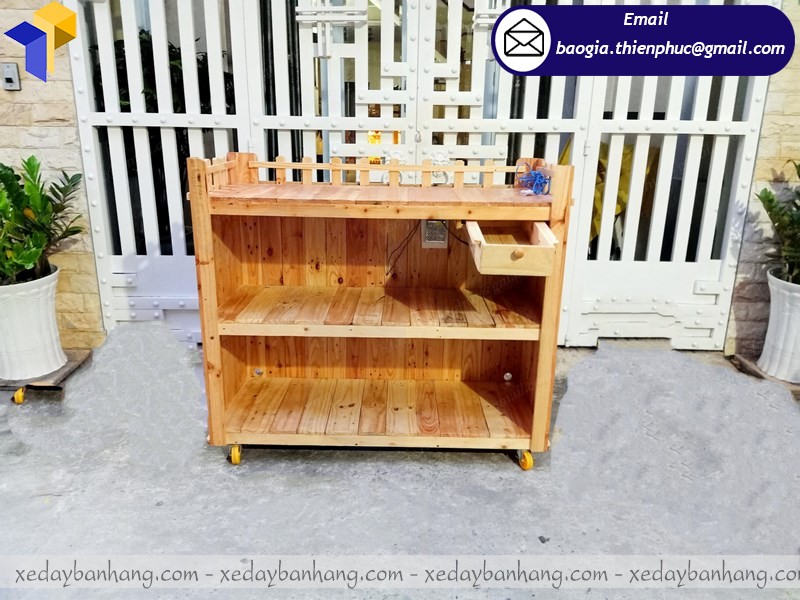 giá tủ gỗ bán nước cam