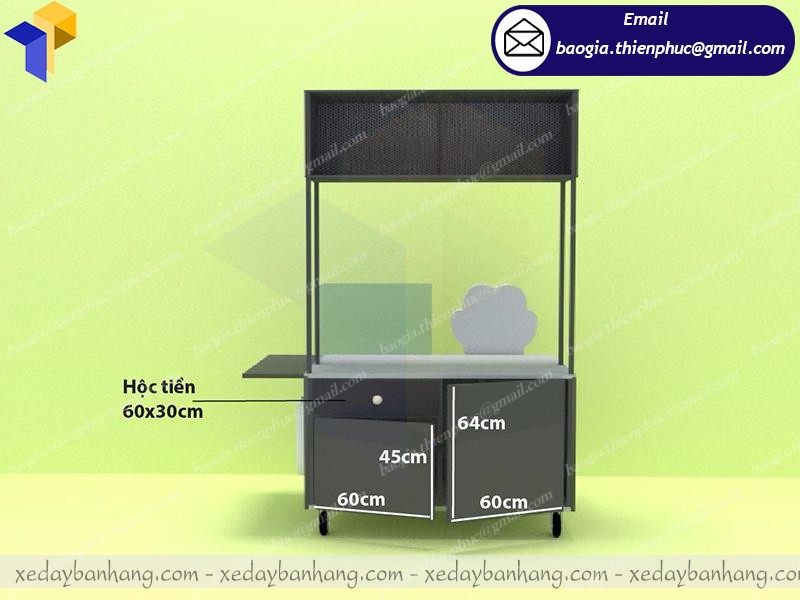 tủ bán thức ăn nhanh đẹp