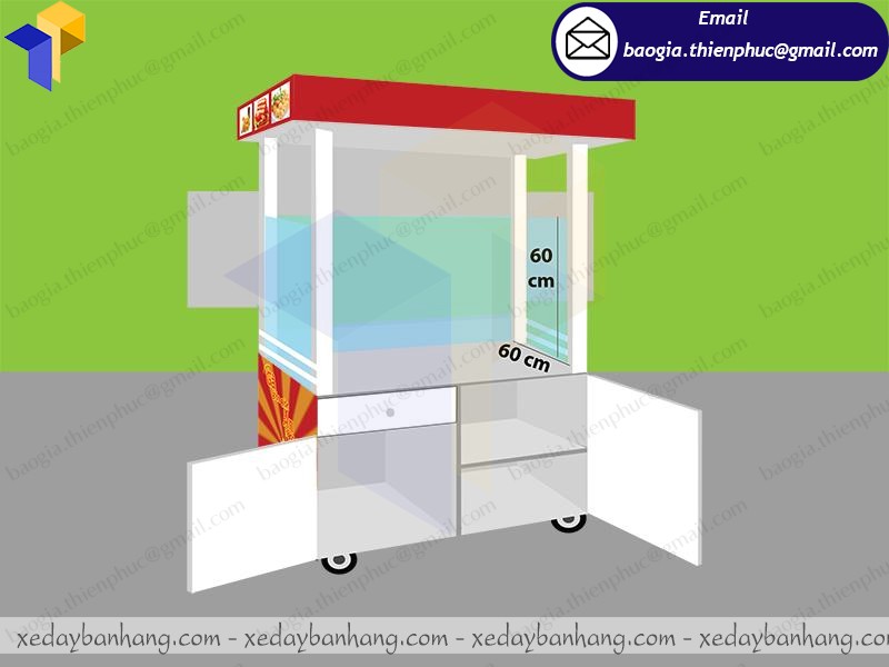 tủ sắt bán gà rán