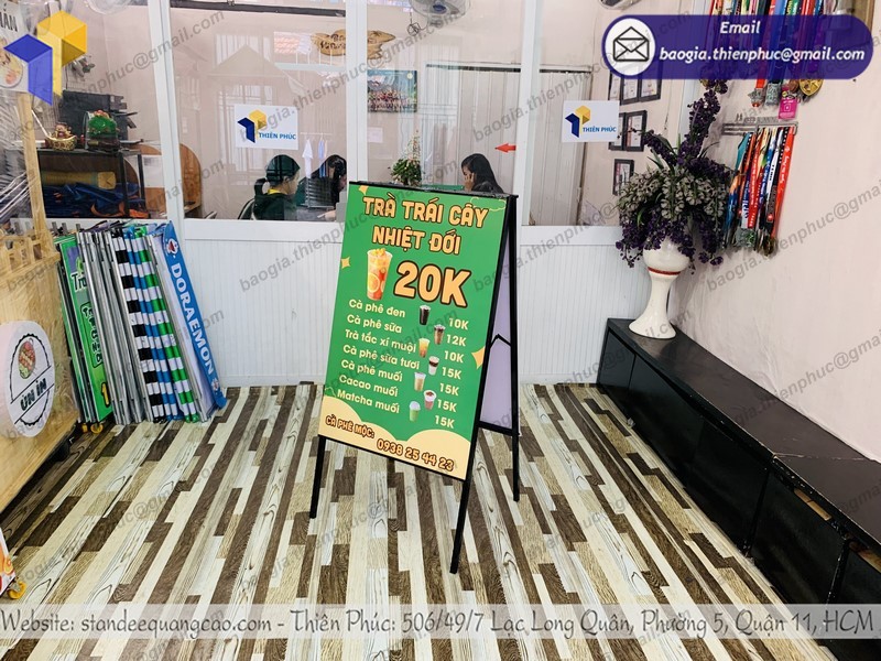 bảng hiệu chữ A cho quán nước đẹp