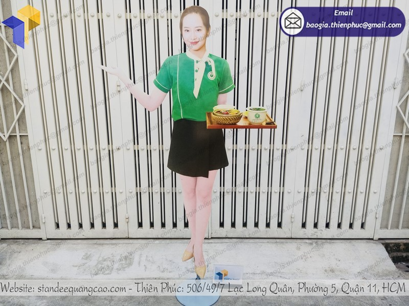 báo giá bảng hiệu quảng cáo hình người