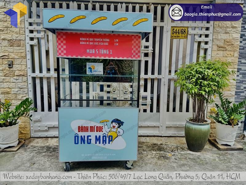 báo giá quầy bán bánh mì di động