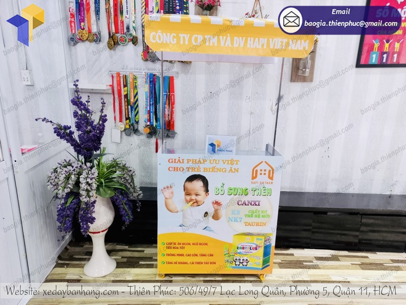báo giá quầy bán hàng hội chợ di động