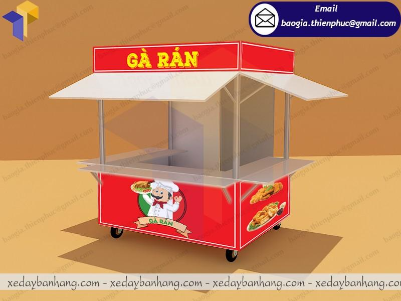 thiết kế quầy kiot bán gà rán