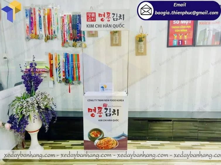 báo giá quầy sắt bán kim chi giá rẻ