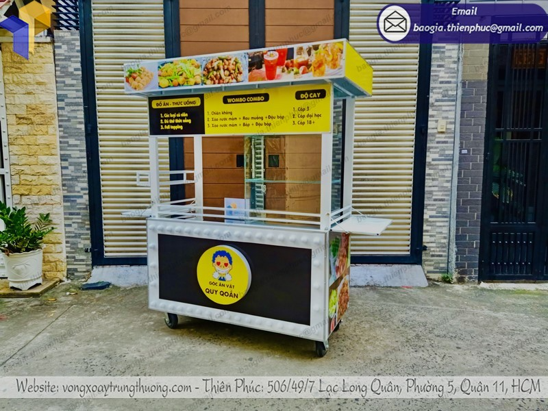 báo giá quầy sắt bán xiên que