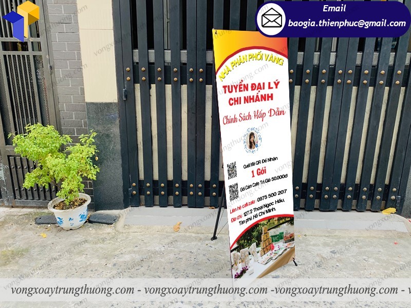 báo giá standee x tuyển nhà đầu tư