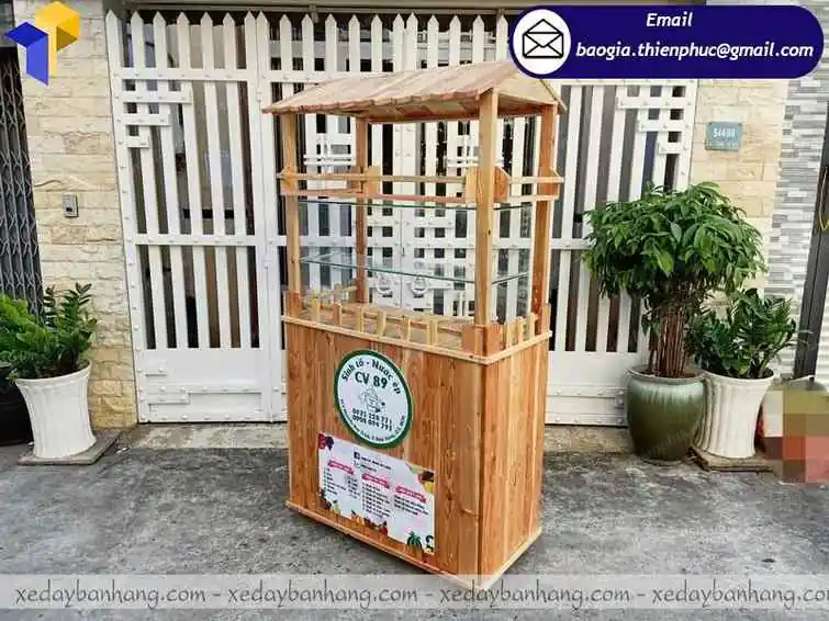 báo giá tủ gỗ bán sinh tố take away