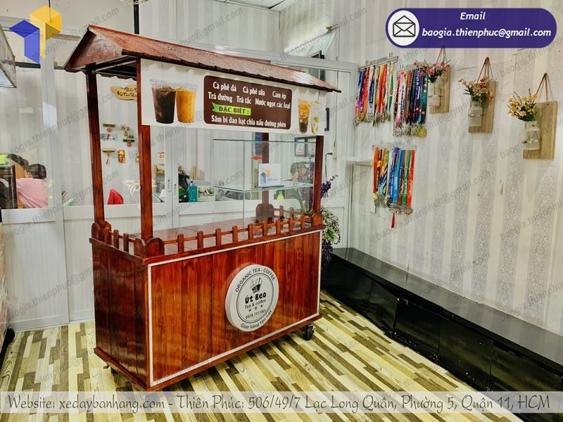 báo giá tủ gỗ pallet bán cà phê