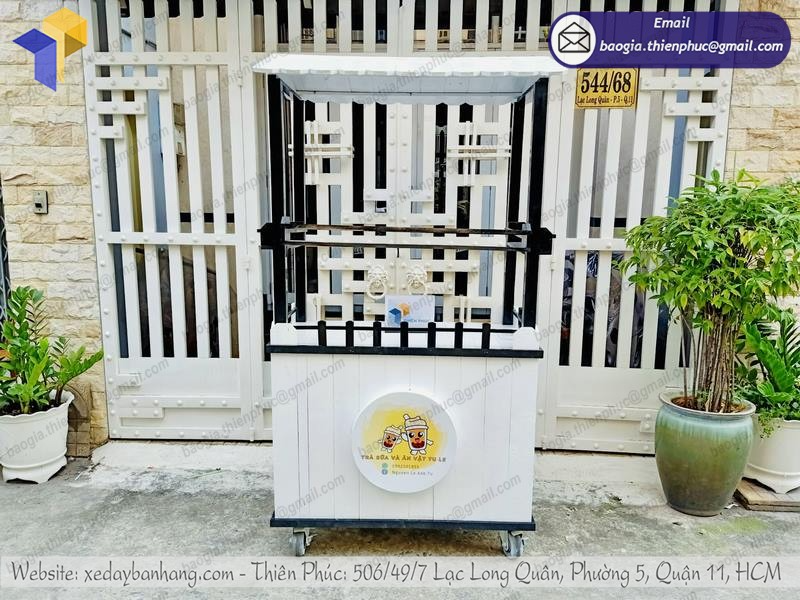 báo giá tủ gỗ pallet bán trà sữa