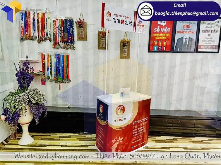 báo giá tủ sampling quảng cáo