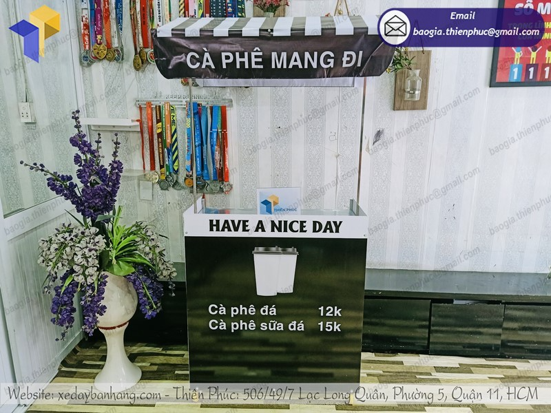 báo giá tủ xếp gọn bán cafe rang xay