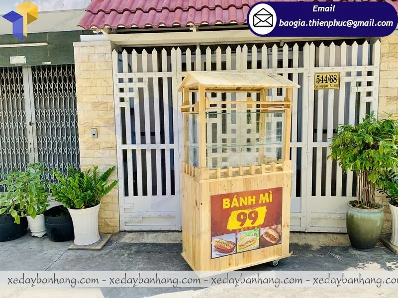 báo giá xe bán bánh mì kịp thịt nướng