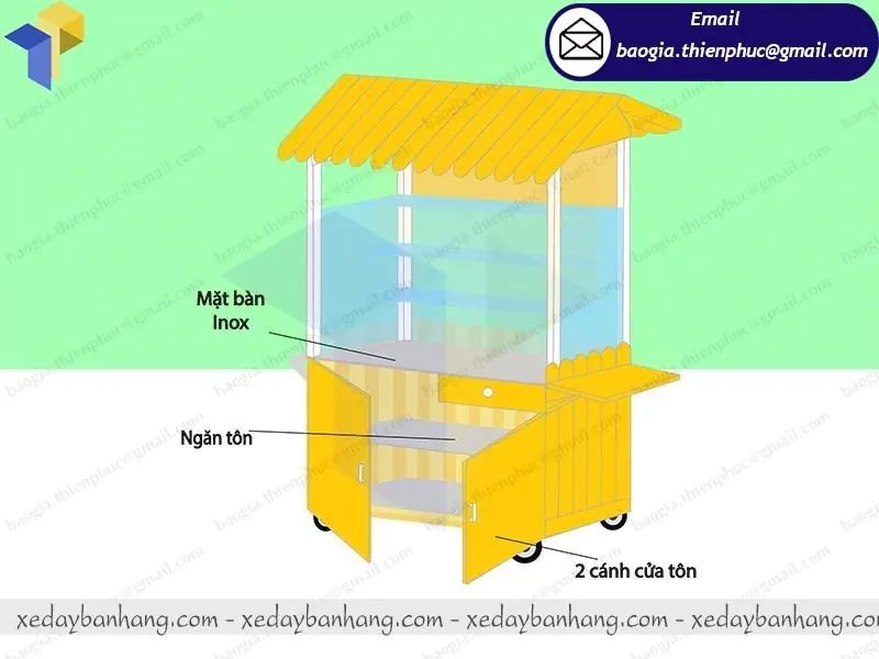 báo giá xe bán xôi mặn vỉa hè