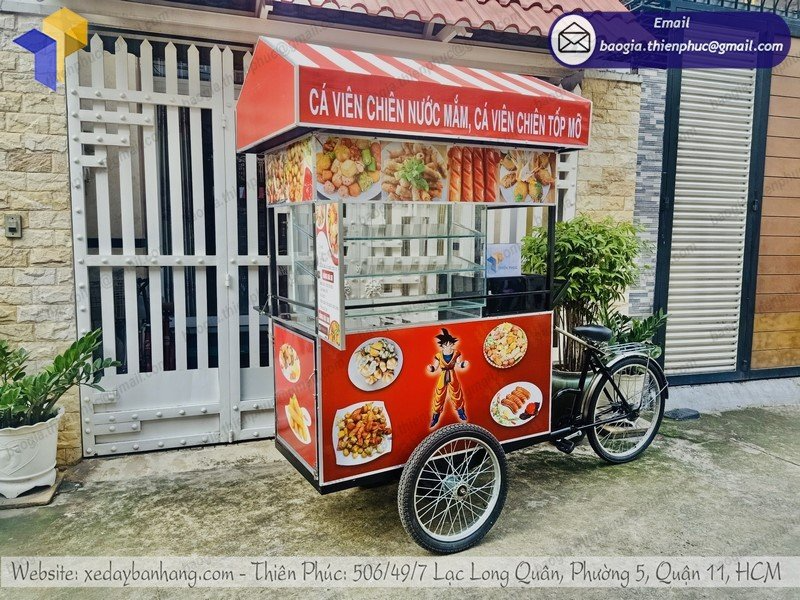 báo giá xe đạp bán cá viên chiên di động