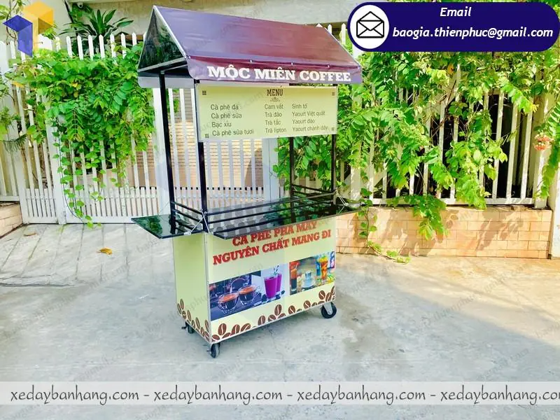 báo giá xe đẩy bán cà phê giá rẻ