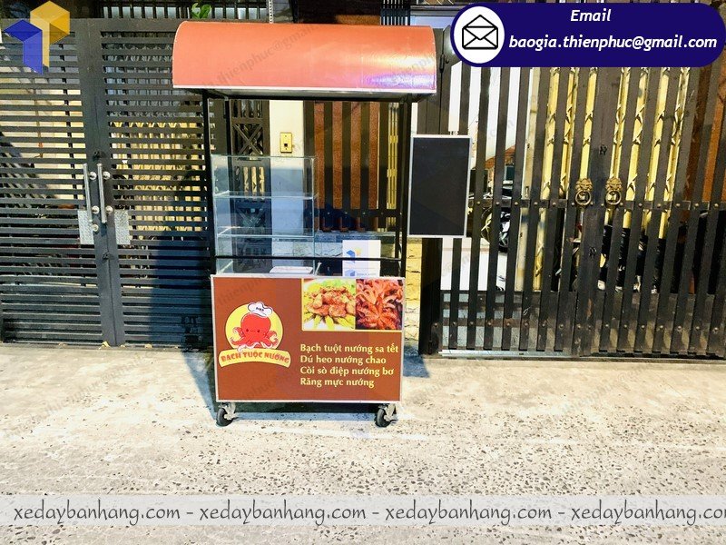 báo giá xe đẩy bán đồ ăn vặt