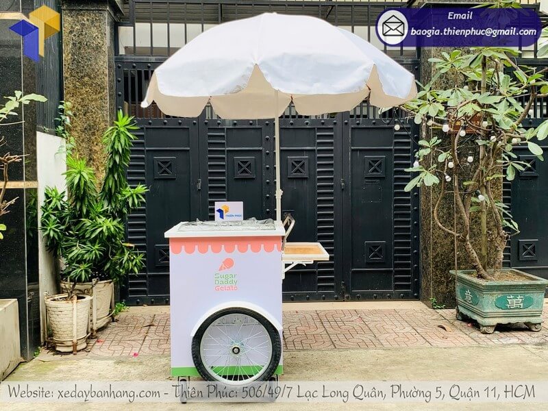 Báo giá xe đẩy bán kem lưu động đường phố chính hãng