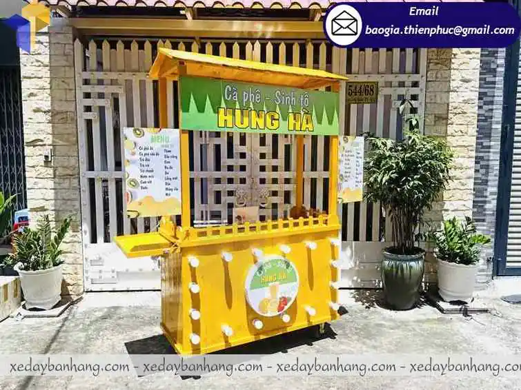 báo giá xe đẩy bán nước ép hoa quả