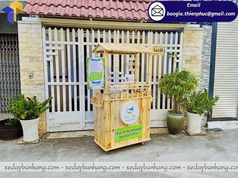 báo giá xe gỗ bán nước yến sào