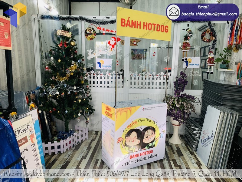 booth bán bánh HOTDOG rẻ
