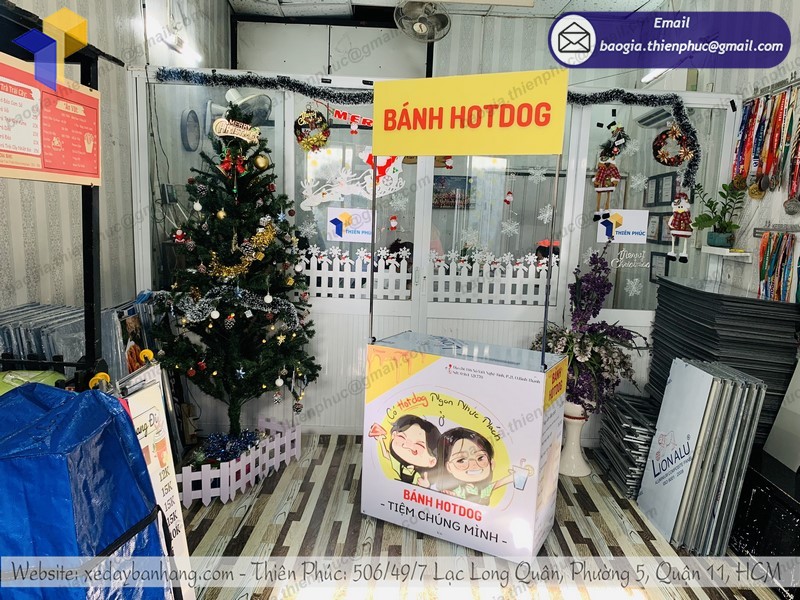 booth bán bánh HOTDOG uy tín