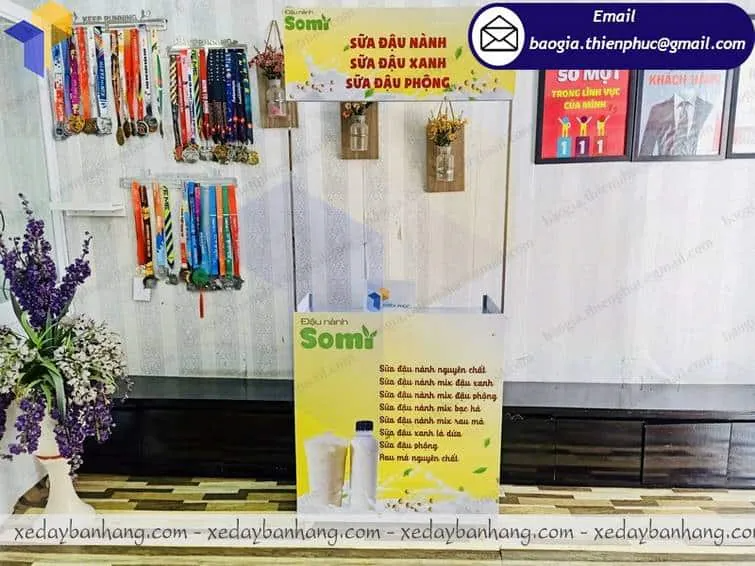 booth bán sữa đậu nành giá bao nhiêu