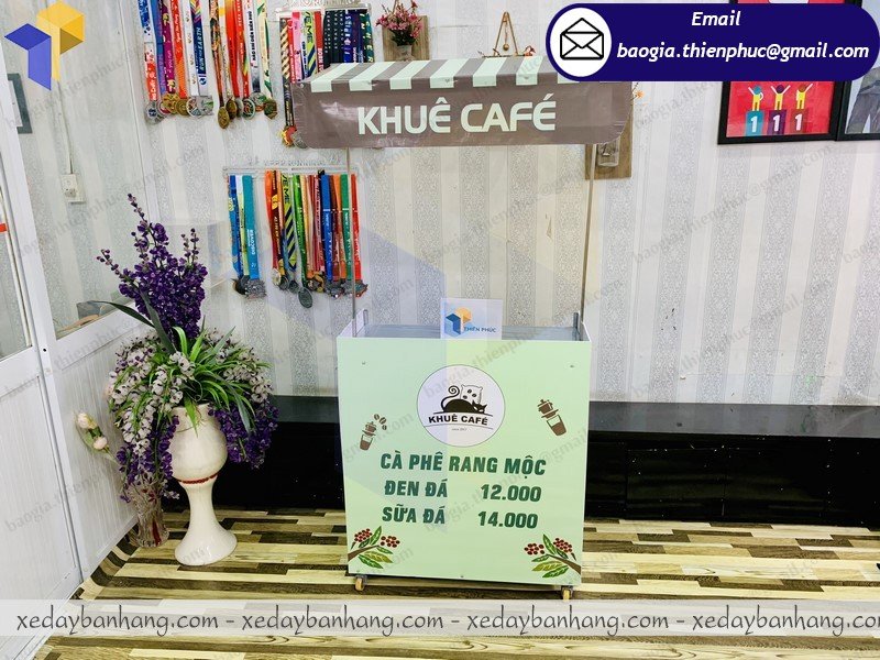 booth lắp ráp bán cà phê rang mộc giá bao nhiêu