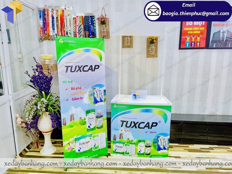 booth nhựa lắp ráp bán hàng