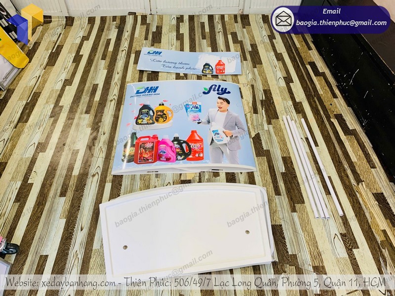 booth sampling gấp gọn tphcm