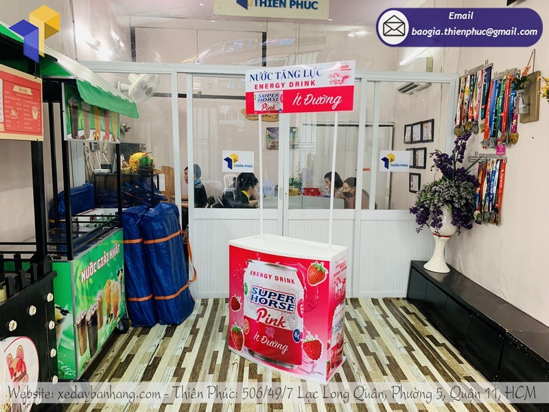 booth nhựa xếp gọn