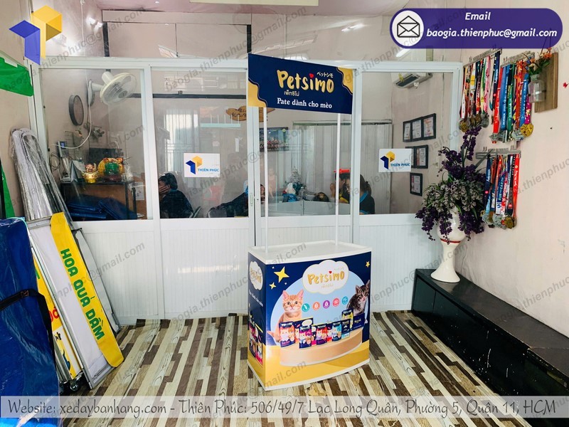 booth tiếp thị bằng nhựa đẹp