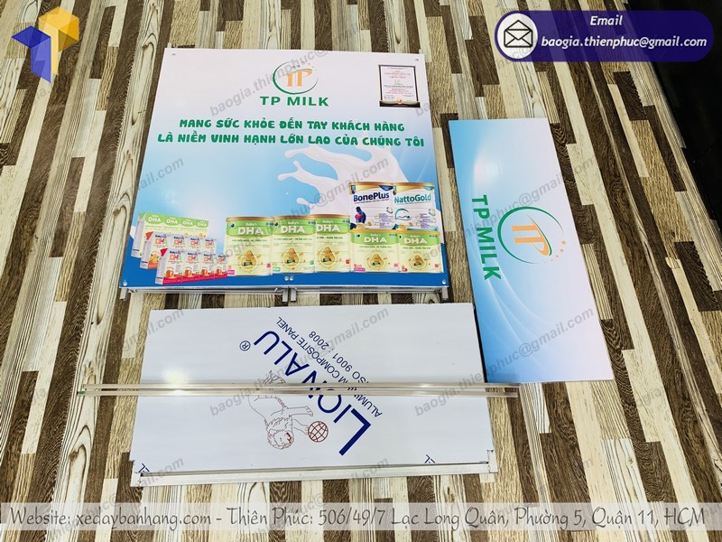 booth xếp gọn tiếp thị tphcm