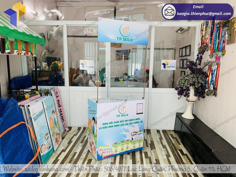 booth xếp gọn tiếp thị