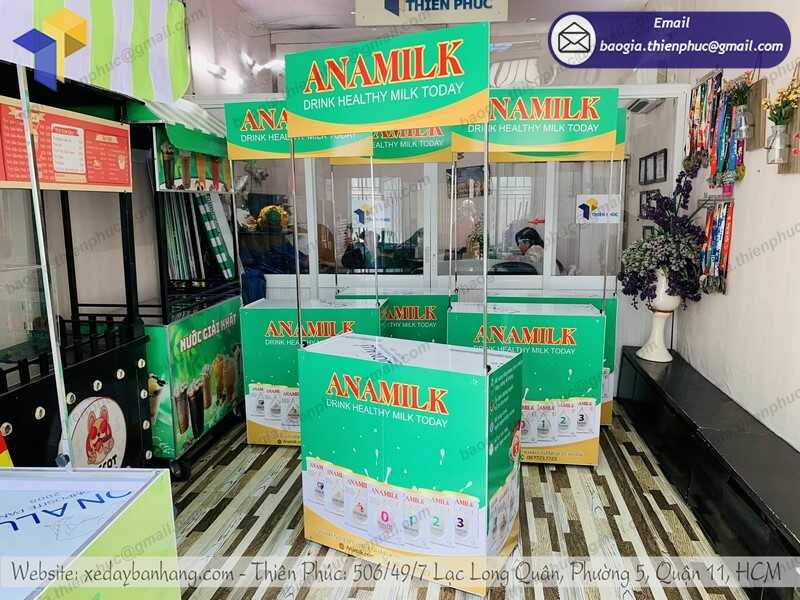 quầy tiếp thị sữa bằng sắt rẻ