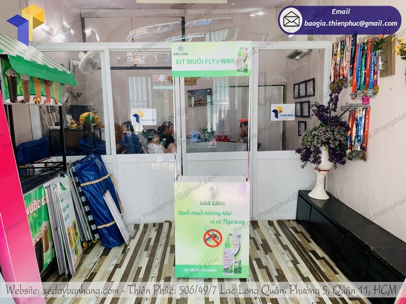 booth sampling di động rẻ