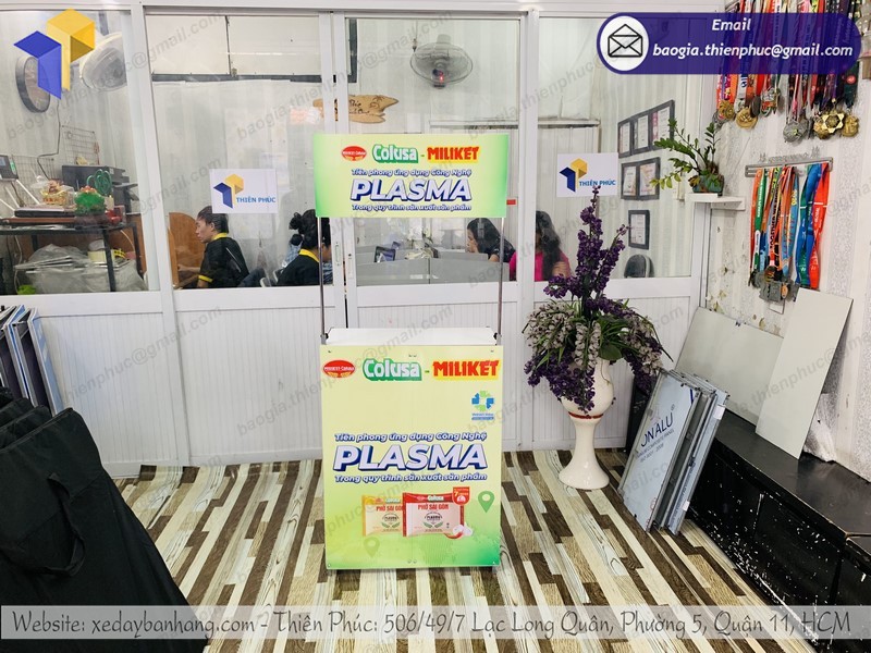 booth sampling siêu thị đẹp