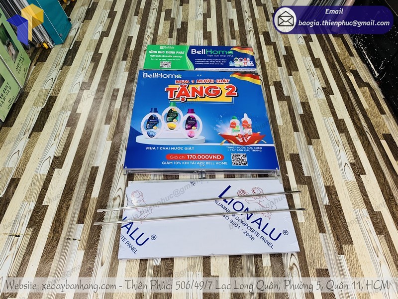 booth quảng cáo siêu thị gấp gọn tphcm