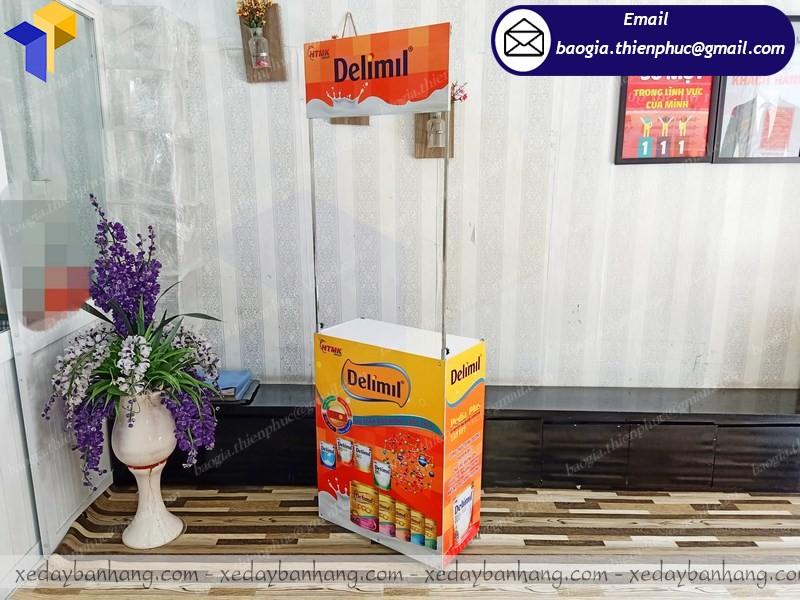 booth activation siêu thị bằng sắt