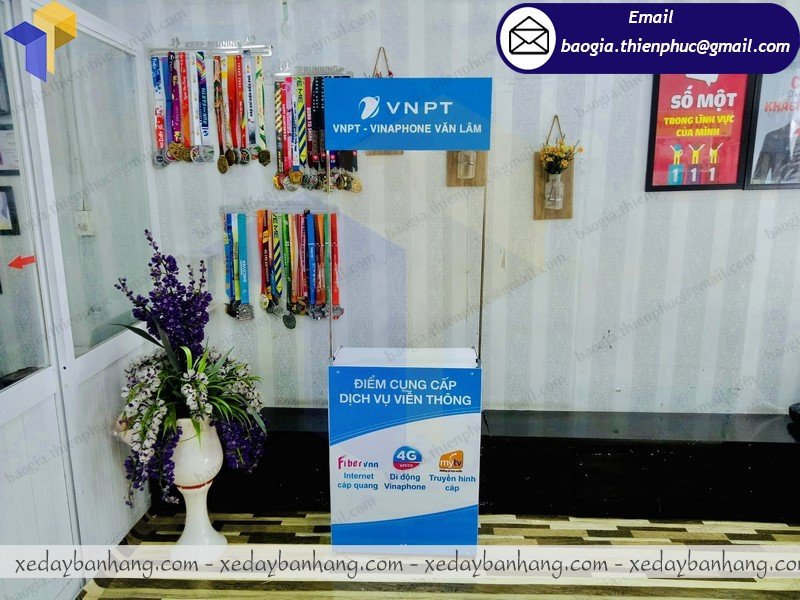 booth sắt bán hàng khuyến mãi giá rẻ