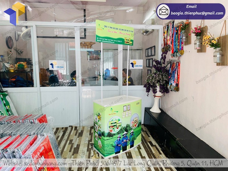 quầy siêu thị quảng cáo uy tín